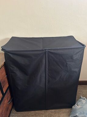 Black Fabric Storage Cube Cover